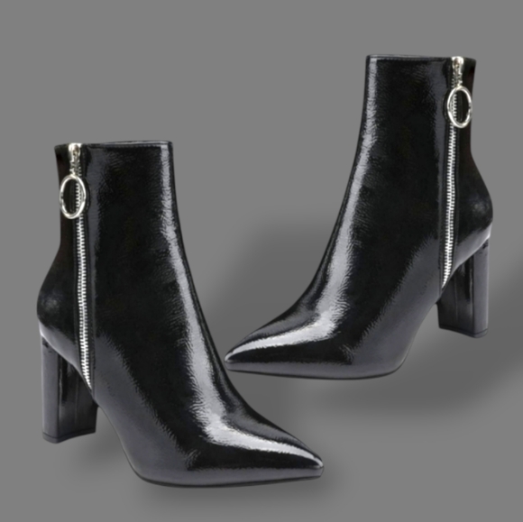 🛑BOGO 🆕Luxe Black Patent High Ankle Boot - Picture 5 of 6